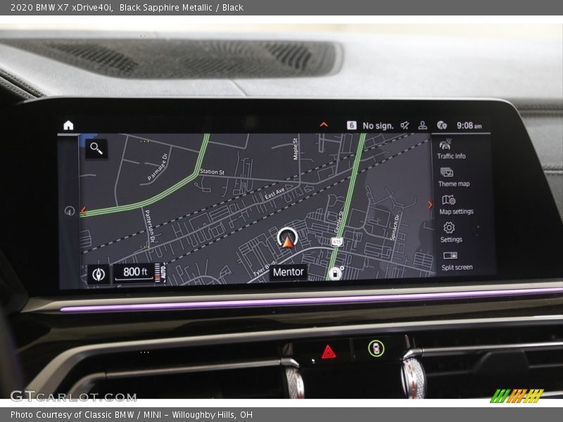 Black Sapphire Metallic / Black 2020 BMW X7 xDrive40i