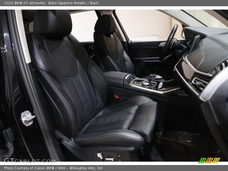 Black Sapphire Metallic / Black 2020 BMW X7 xDrive40i