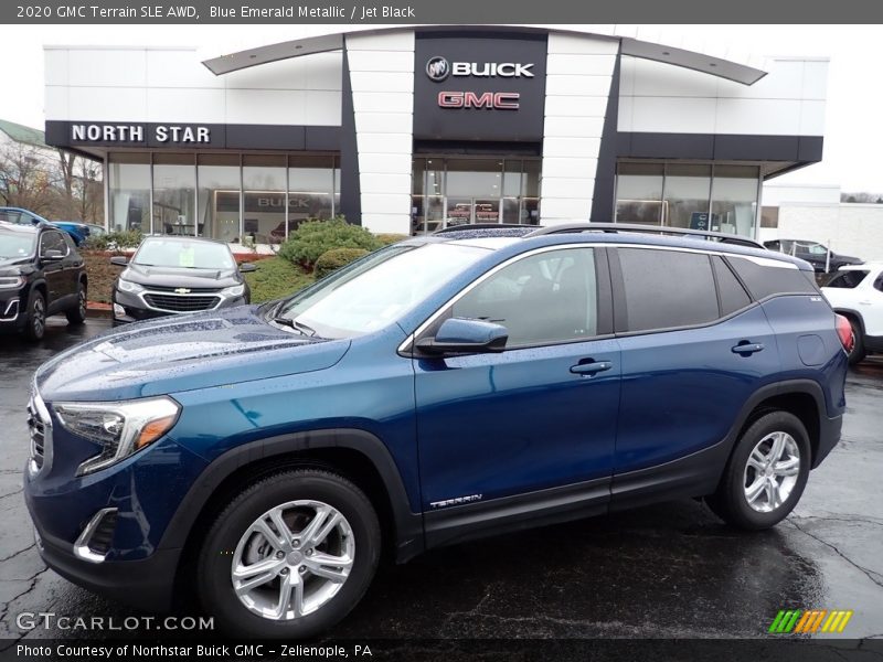 Blue Emerald Metallic / Jet Black 2020 GMC Terrain SLE AWD