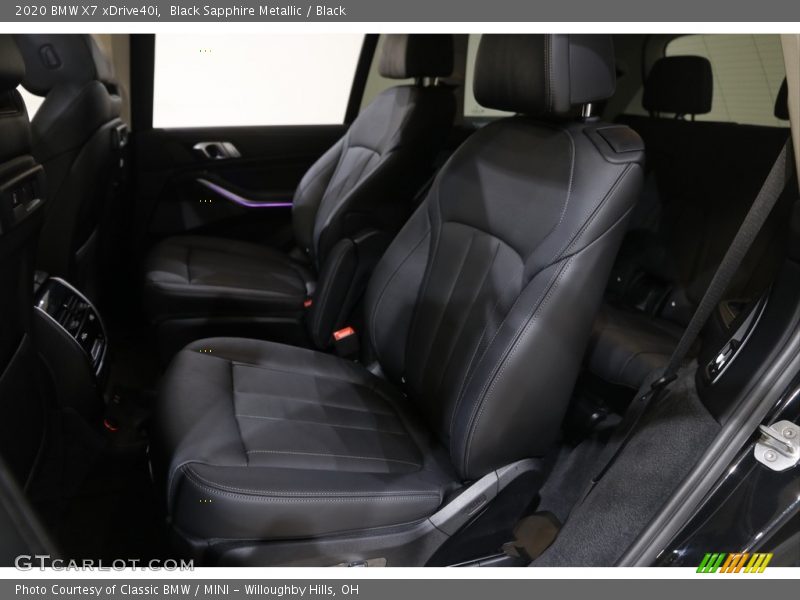 Black Sapphire Metallic / Black 2020 BMW X7 xDrive40i