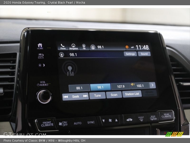 Crystal Black Pearl / Mocha 2020 Honda Odyssey Touring