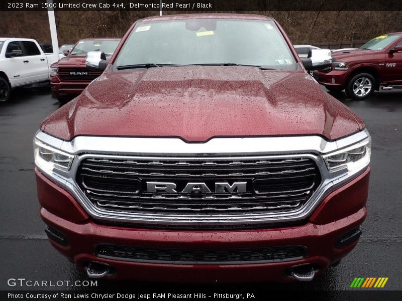 Delmonico Red Pearl / Black 2023 Ram 1500 Limited Crew Cab 4x4