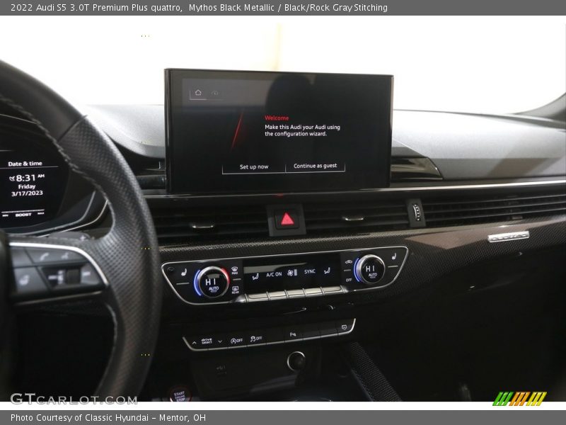 Controls of 2022 S5 3.0T Premium Plus quattro