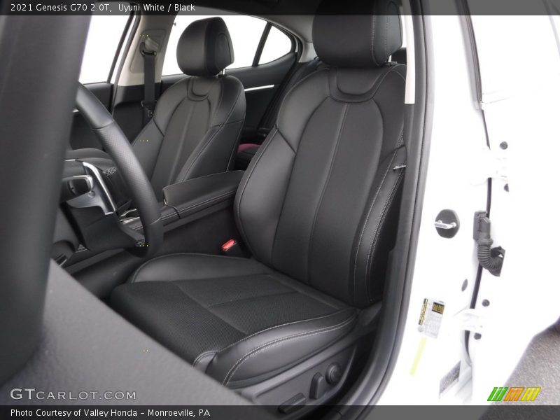 Front Seat of 2021 G70 2.0T