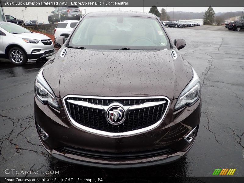 Espresso Metallic / Light Neutral 2020 Buick Envision Preferred AWD