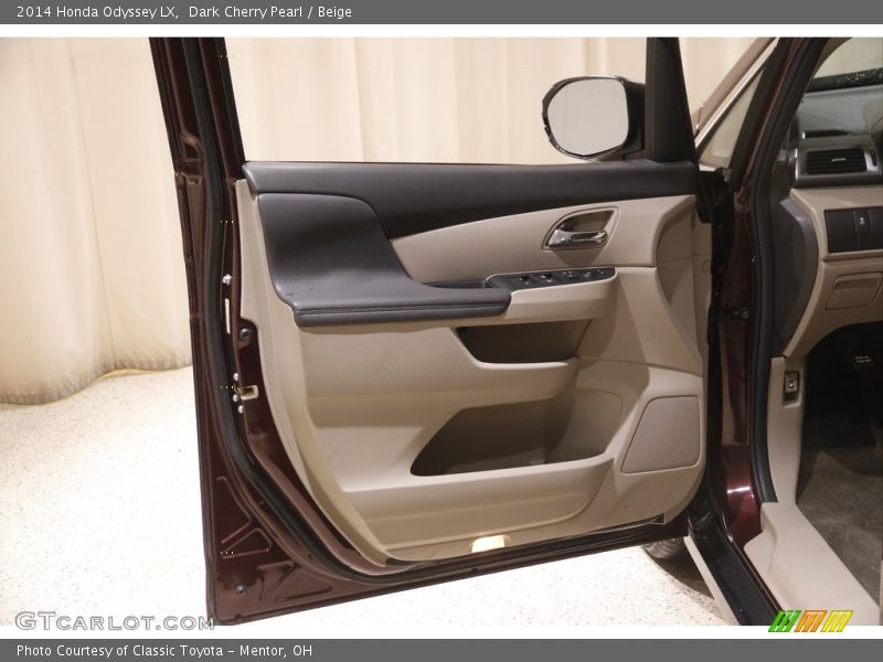 Dark Cherry Pearl / Beige 2014 Honda Odyssey LX