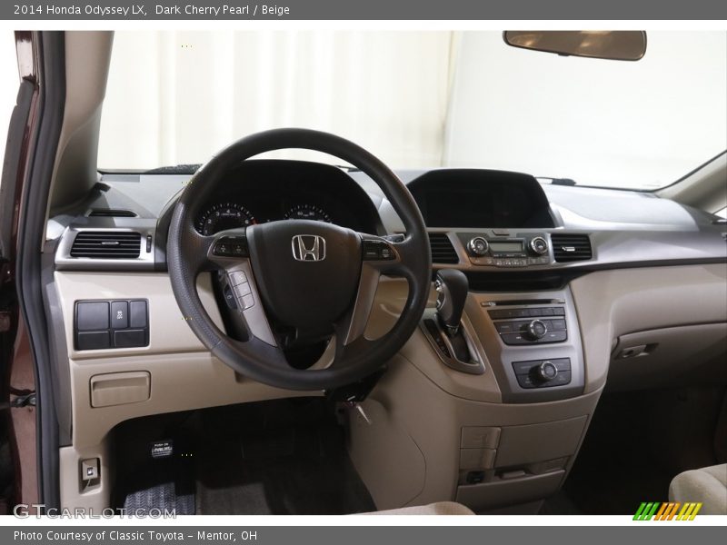 Dark Cherry Pearl / Beige 2014 Honda Odyssey LX