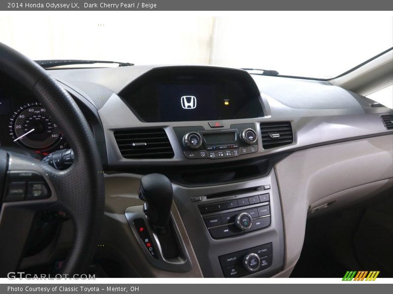 Dark Cherry Pearl / Beige 2014 Honda Odyssey LX