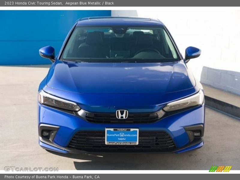 Aegean Blue Metallic / Black 2023 Honda Civic Touring Sedan