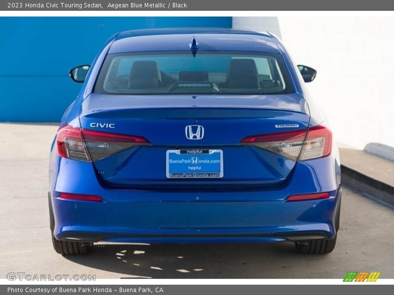 Aegean Blue Metallic / Black 2023 Honda Civic Touring Sedan