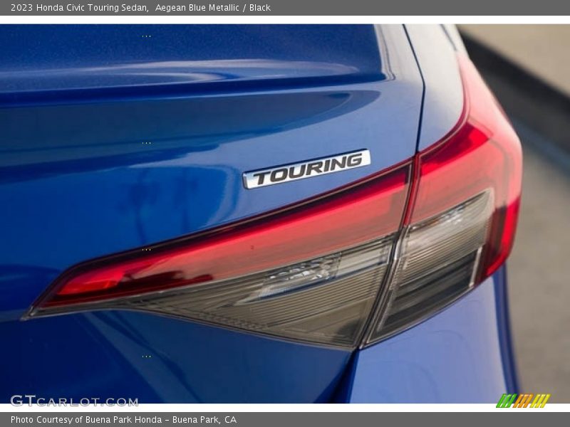 Aegean Blue Metallic / Black 2023 Honda Civic Touring Sedan