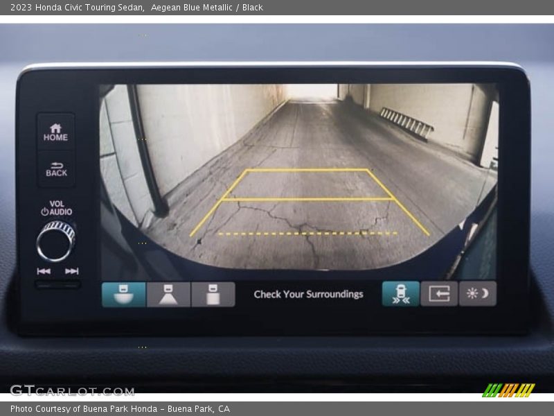 Aegean Blue Metallic / Black 2023 Honda Civic Touring Sedan