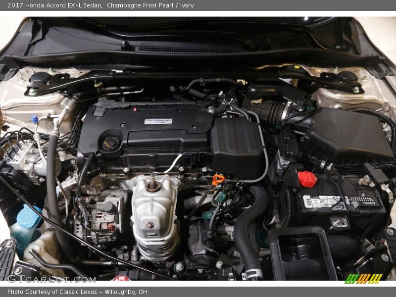 Champagne Frost Pearl / Ivory 2017 Honda Accord EX-L Sedan