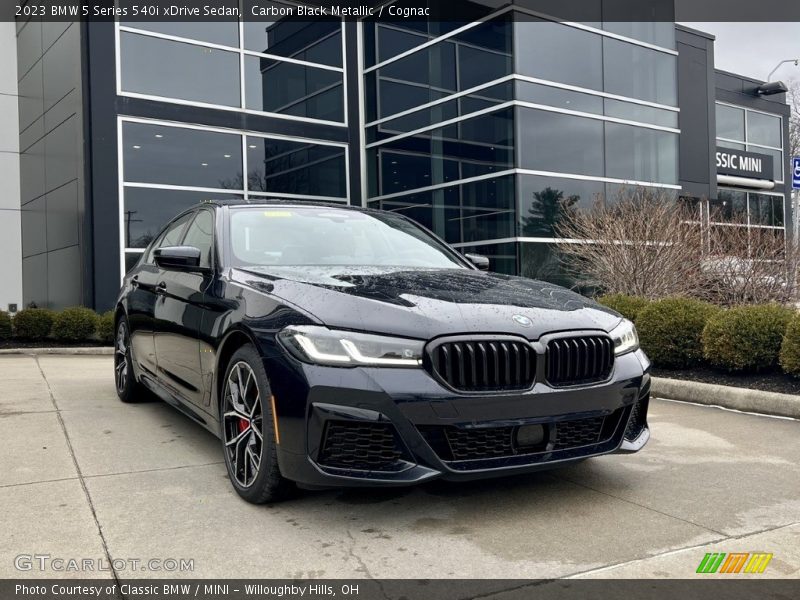 Carbon Black Metallic / Cognac 2023 BMW 5 Series 540i xDrive Sedan