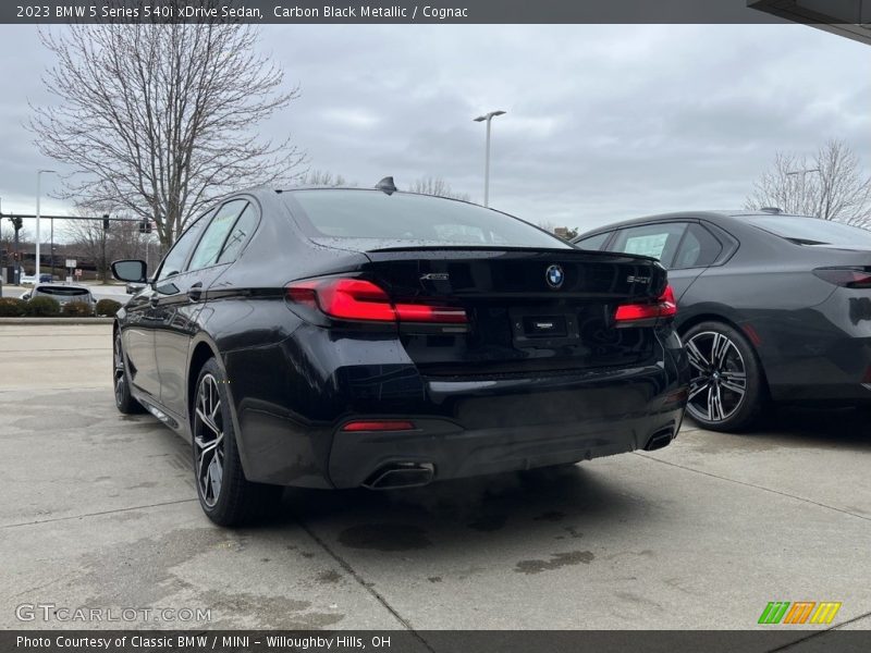 Carbon Black Metallic / Cognac 2023 BMW 5 Series 540i xDrive Sedan