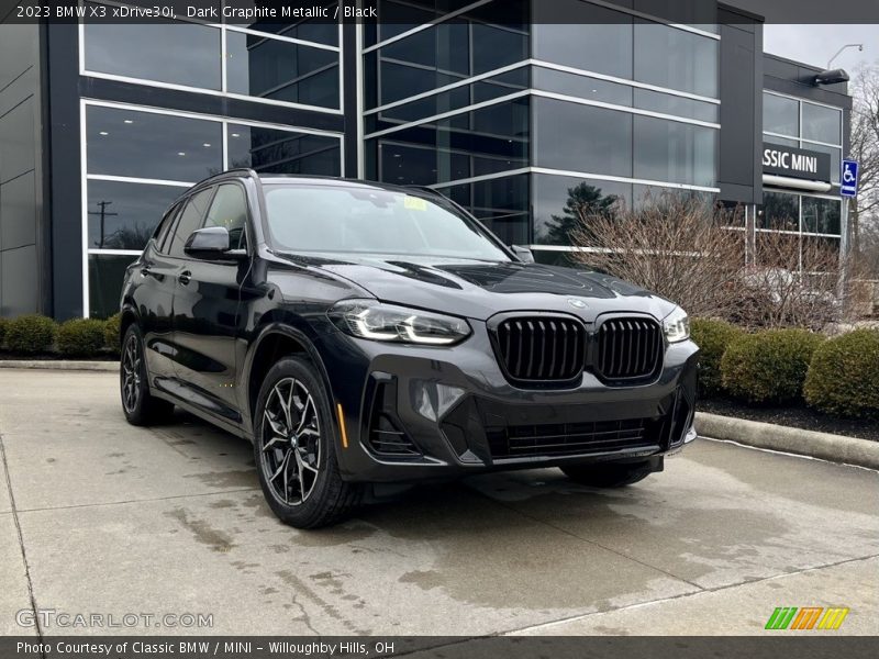 Dark Graphite Metallic / Black 2023 BMW X3 xDrive30i