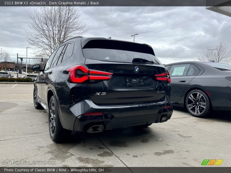 Dark Graphite Metallic / Black 2023 BMW X3 xDrive30i