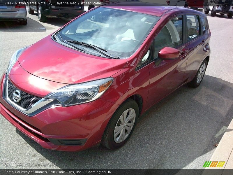 Cayenne Red / Wheat Stone 2017 Nissan Versa Note SV