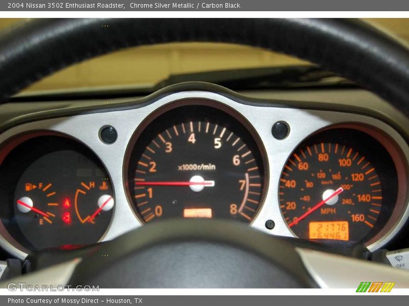 Chrome Silver Metallic / Carbon Black 2004 Nissan 350Z Enthusiast Roadster