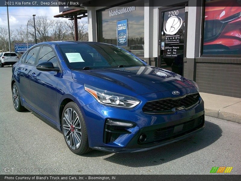 Deep Sea Blue / Black 2021 Kia Forte GT
