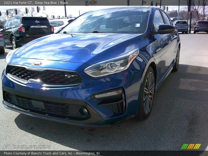Deep Sea Blue / Black 2021 Kia Forte GT