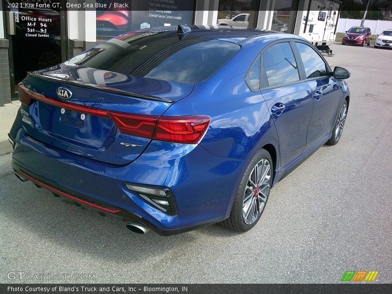 Deep Sea Blue / Black 2021 Kia Forte GT