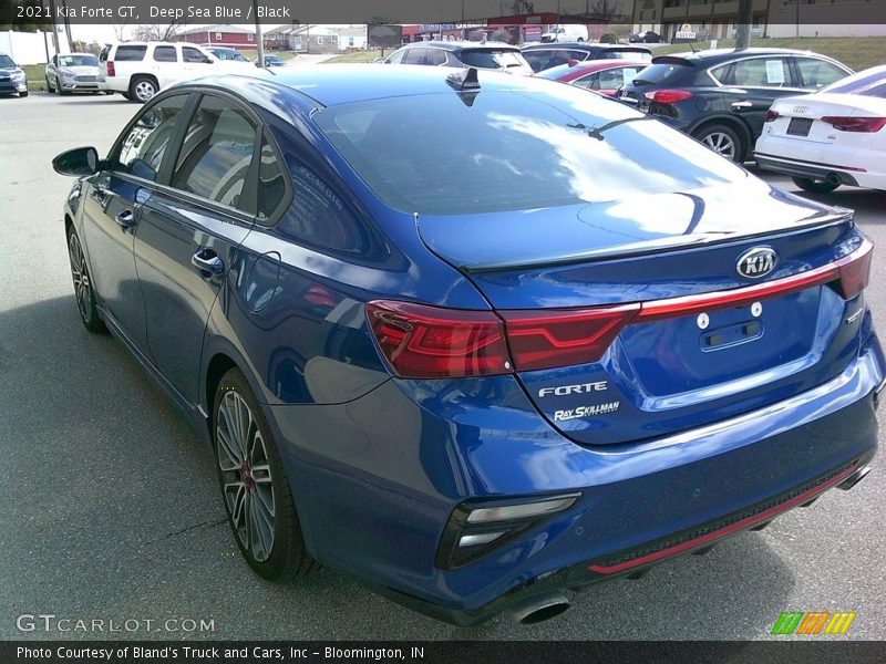Deep Sea Blue / Black 2021 Kia Forte GT