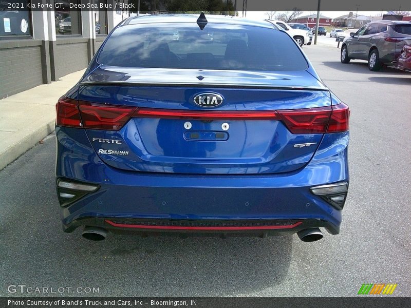 Deep Sea Blue / Black 2021 Kia Forte GT