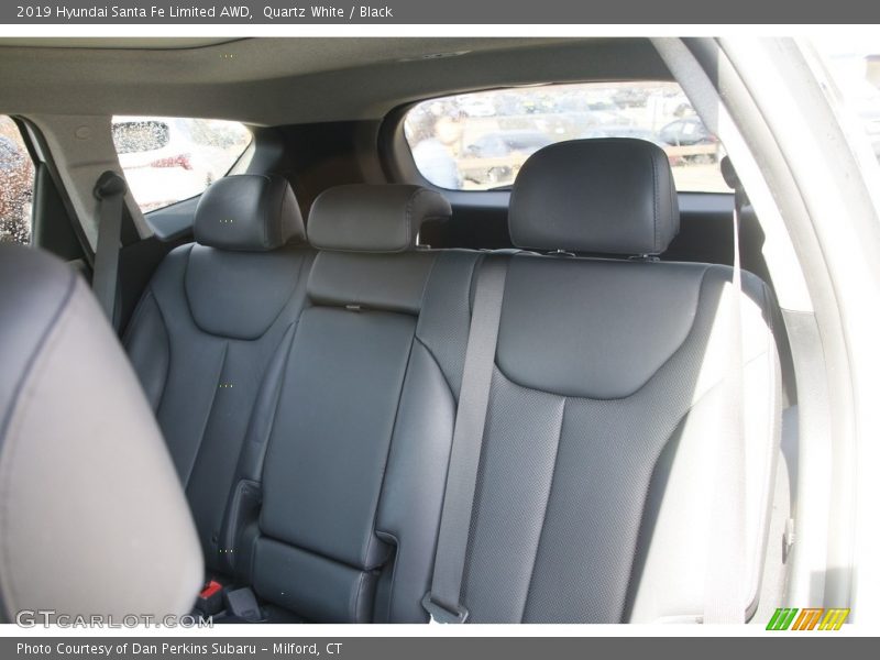 Quartz White / Black 2019 Hyundai Santa Fe Limited AWD