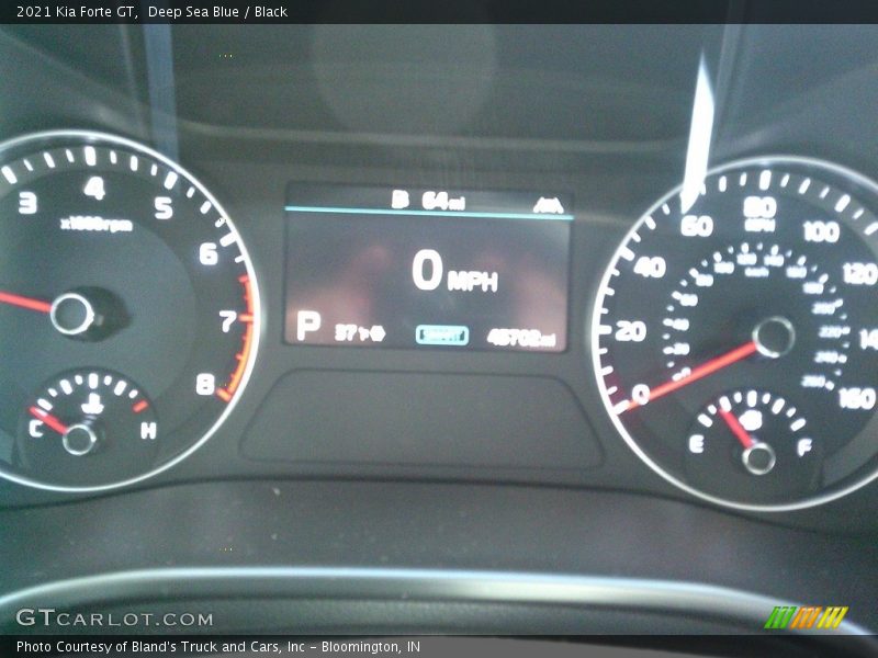 Deep Sea Blue / Black 2021 Kia Forte GT