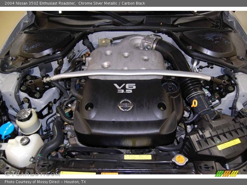 Chrome Silver Metallic / Carbon Black 2004 Nissan 350Z Enthusiast Roadster