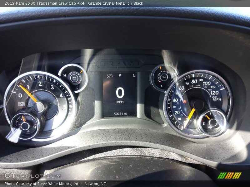 Granite Crystal Metallic / Black 2019 Ram 3500 Tradesman Crew Cab 4x4