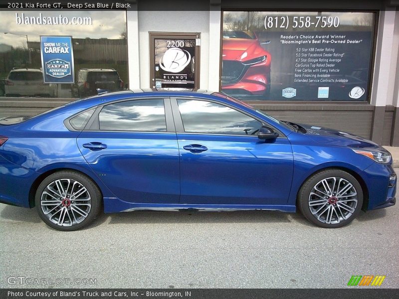 Deep Sea Blue / Black 2021 Kia Forte GT