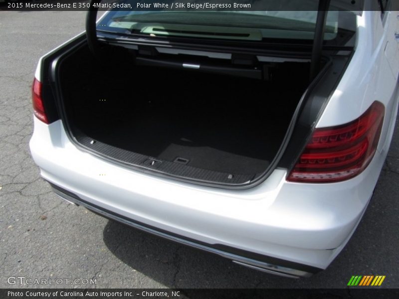 Polar White / Silk Beige/Espresso Brown 2015 Mercedes-Benz E 350 4Matic Sedan