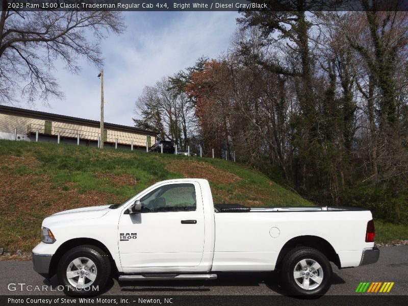 Bright White / Diesel Gray/Black 2023 Ram 1500 Classic Tradesman Regular Cab 4x4