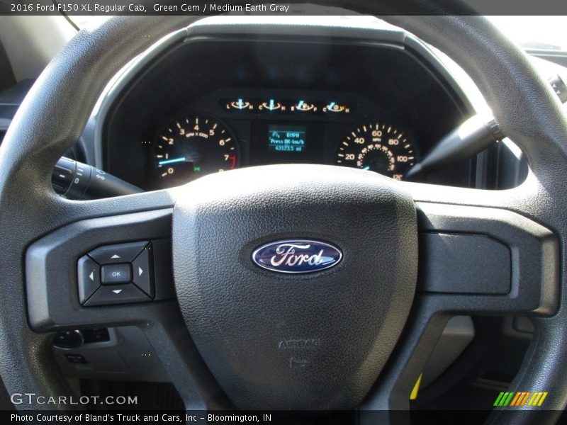 Green Gem / Medium Earth Gray 2016 Ford F150 XL Regular Cab