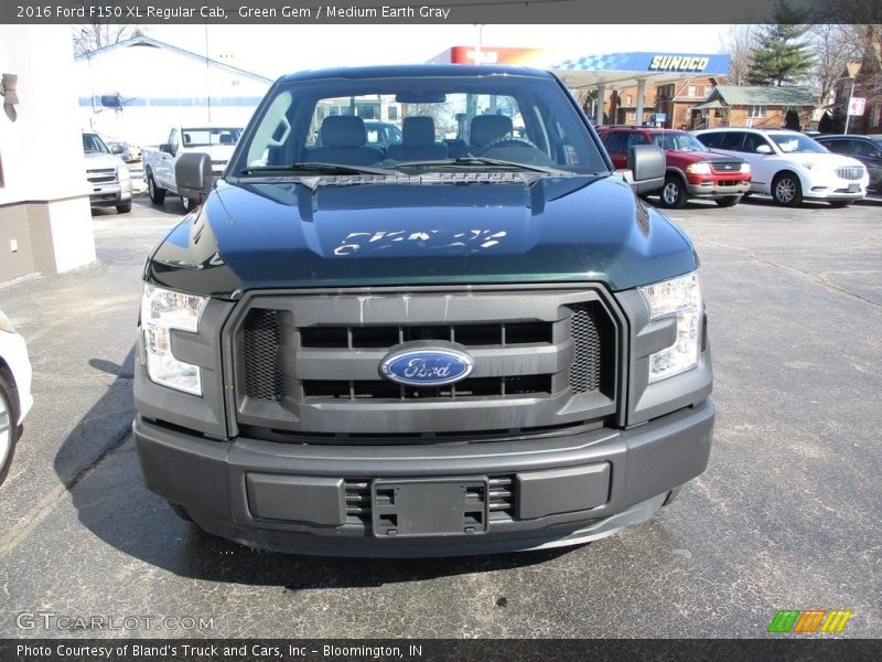 Green Gem / Medium Earth Gray 2016 Ford F150 XL Regular Cab