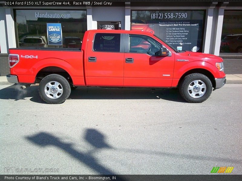 Race Red / Steel Grey 2014 Ford F150 XLT SuperCrew 4x4
