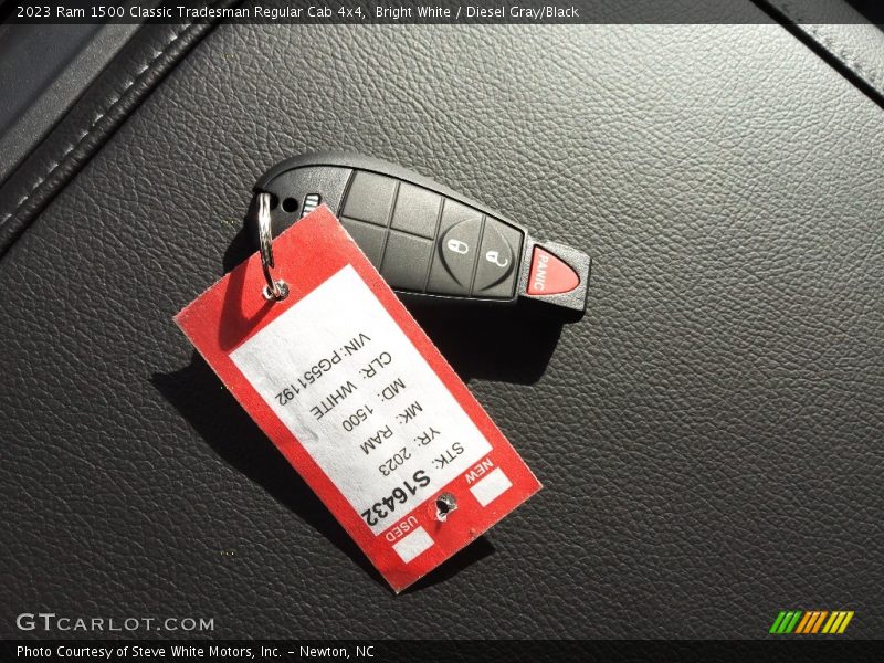 Bright White / Diesel Gray/Black 2023 Ram 1500 Classic Tradesman Regular Cab 4x4