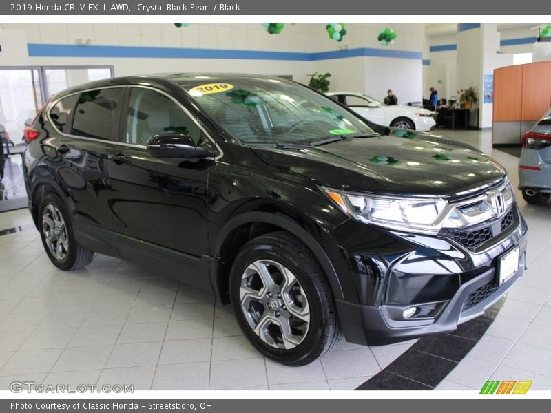 Crystal Black Pearl / Black 2019 Honda CR-V EX-L AWD