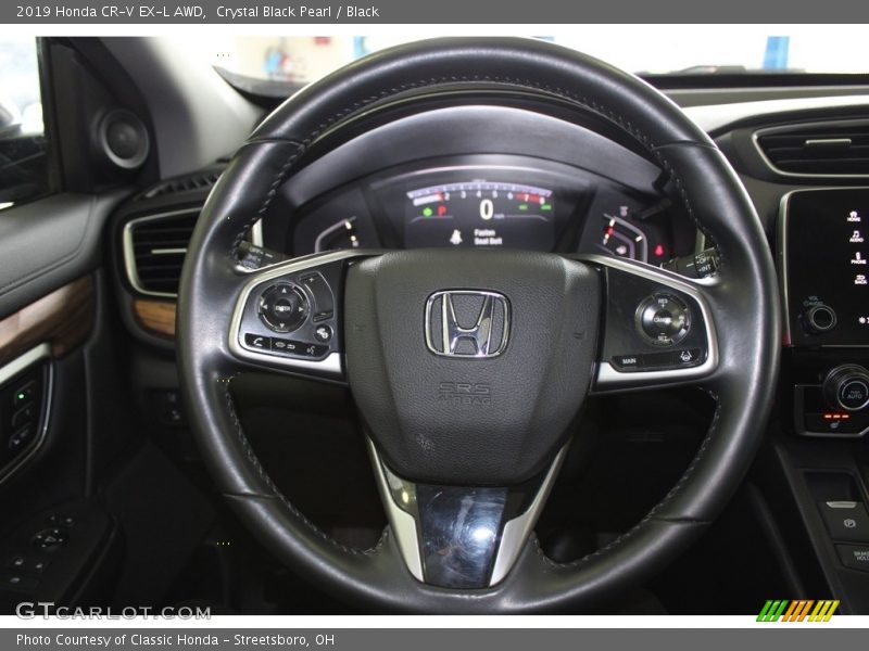 Crystal Black Pearl / Black 2019 Honda CR-V EX-L AWD