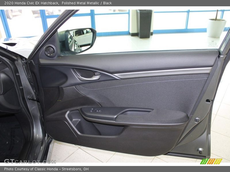 Polished Metal Metallic / Black 2020 Honda Civic EX Hatchback