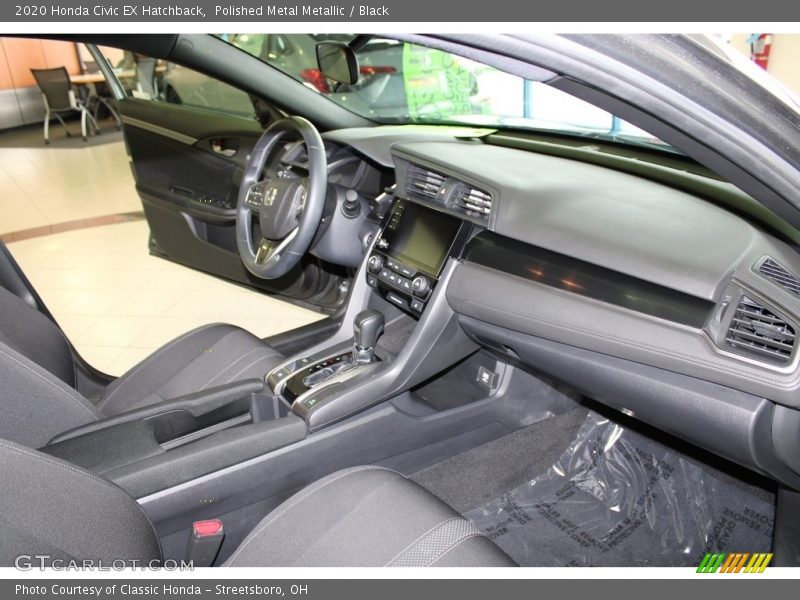 Polished Metal Metallic / Black 2020 Honda Civic EX Hatchback