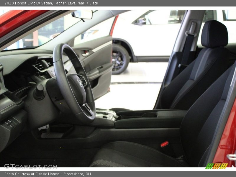 Molten Lava Pearl / Black 2020 Honda Civic LX Sedan