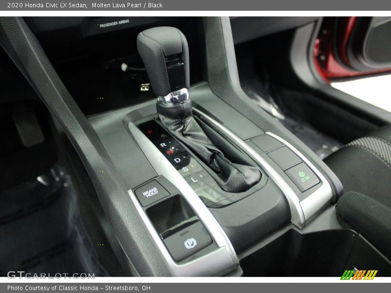 Molten Lava Pearl / Black 2020 Honda Civic LX Sedan