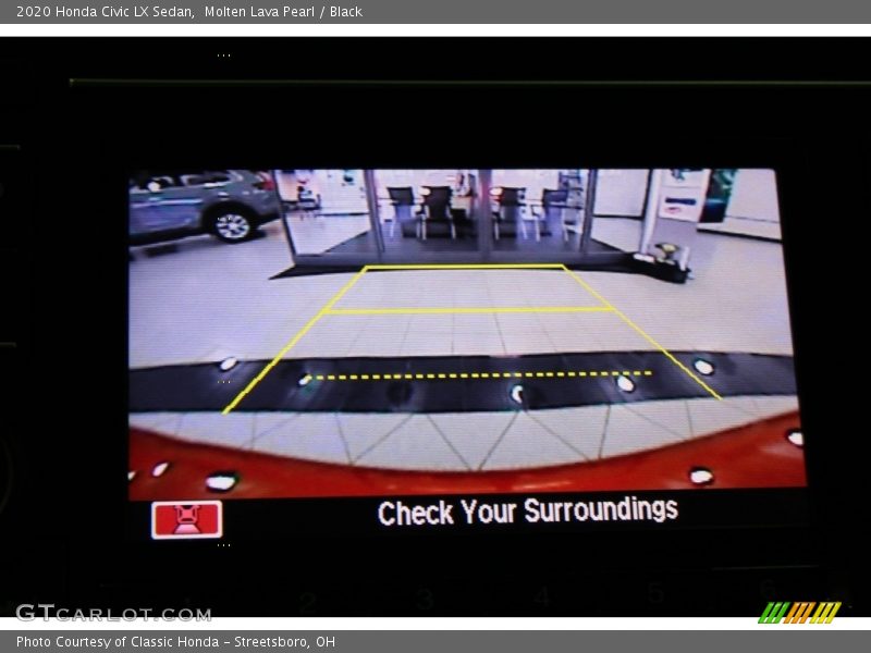 Molten Lava Pearl / Black 2020 Honda Civic LX Sedan