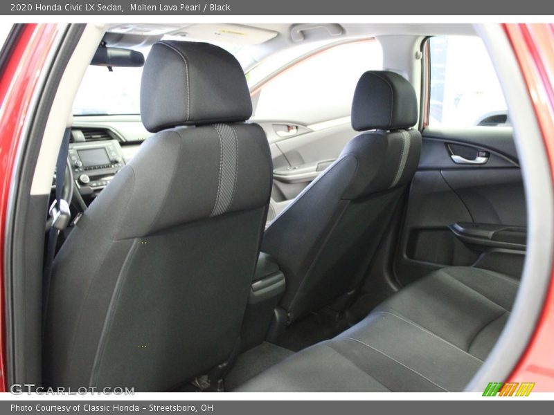 Molten Lava Pearl / Black 2020 Honda Civic LX Sedan