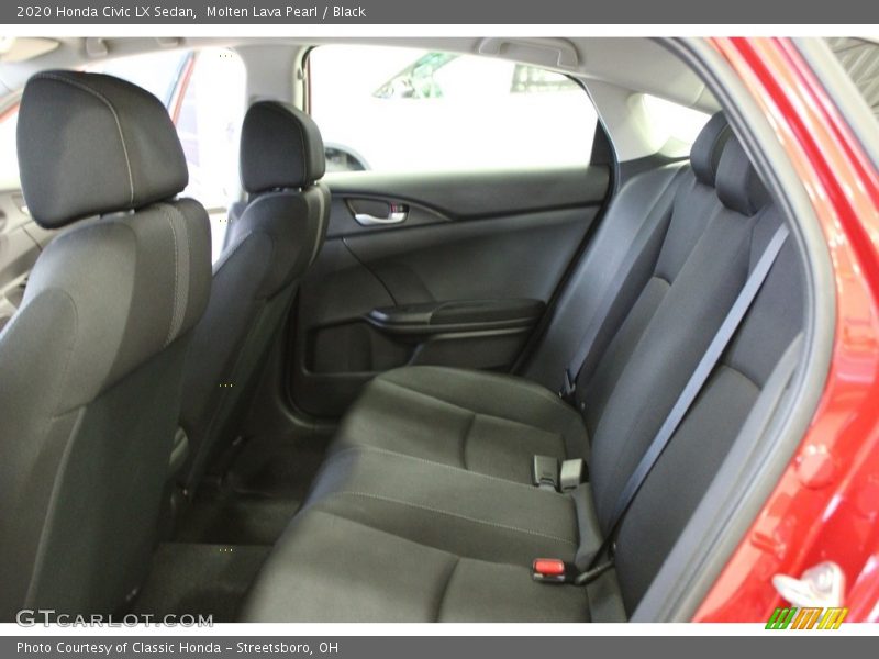 Molten Lava Pearl / Black 2020 Honda Civic LX Sedan