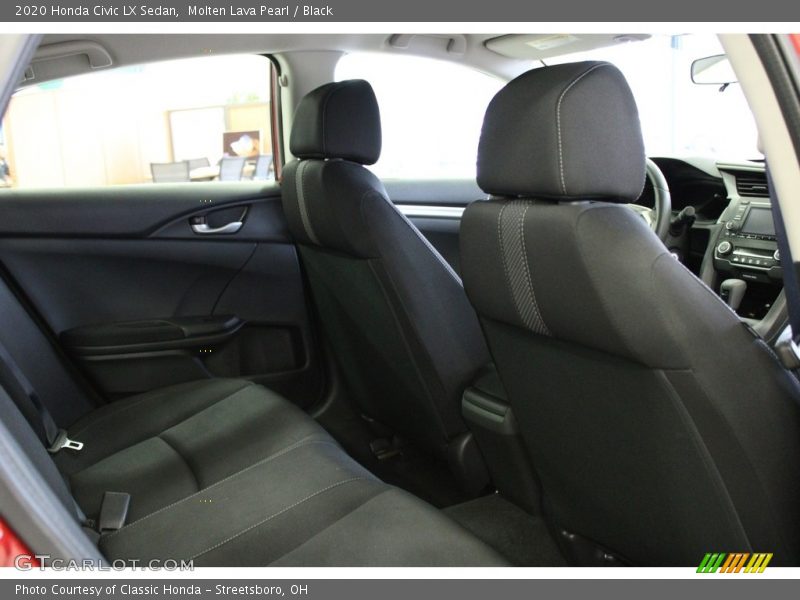 Molten Lava Pearl / Black 2020 Honda Civic LX Sedan