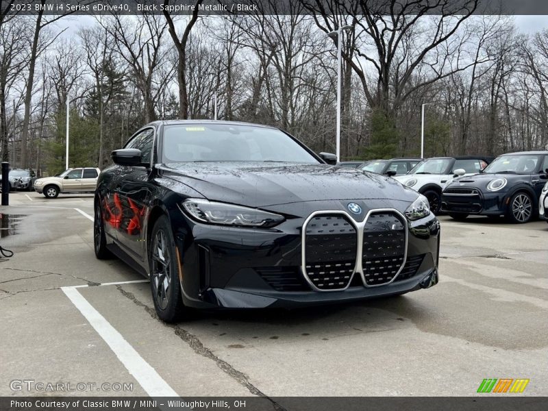 Black Sapphire Metallic / Black 2023 BMW i4 Series eDrive40
